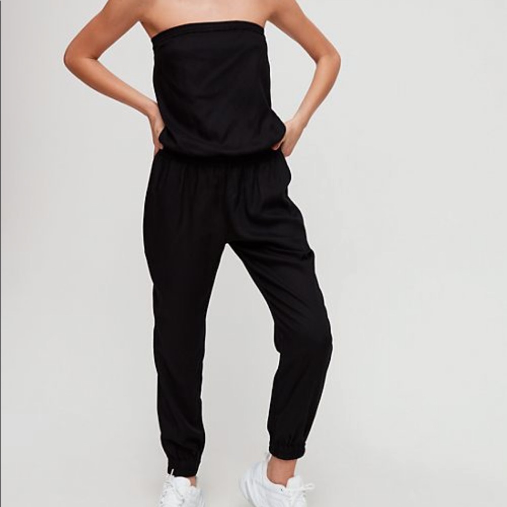 Aritizua Talula strapless black jumpsuit XXS